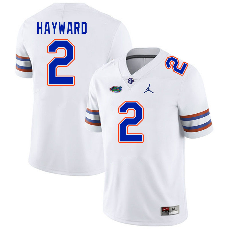 Florida Gators #2 Lagonza Hayward College Football Jerseys Stitched-White